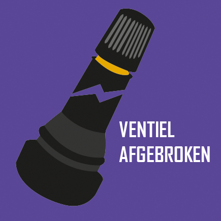 Ventiel afgebroken